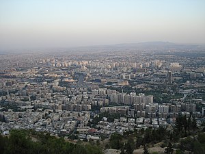 View of Damascus from Mount Qassioun