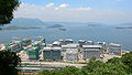 从中文大学远眺香港科学园
