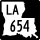 Louisiana Highway 654 marker