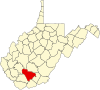标示出罗利县位置的地图