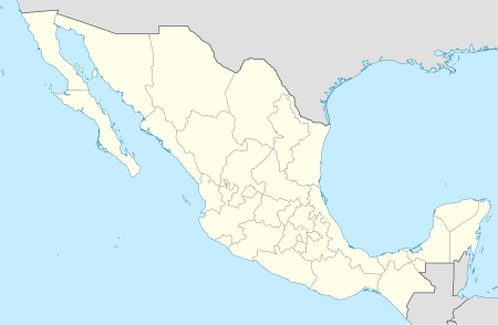 Primera División de México 2008−09 Labelled Map is located in Mexico