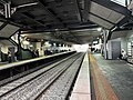 Westbound view from the trench covered Platform 2, October 2024