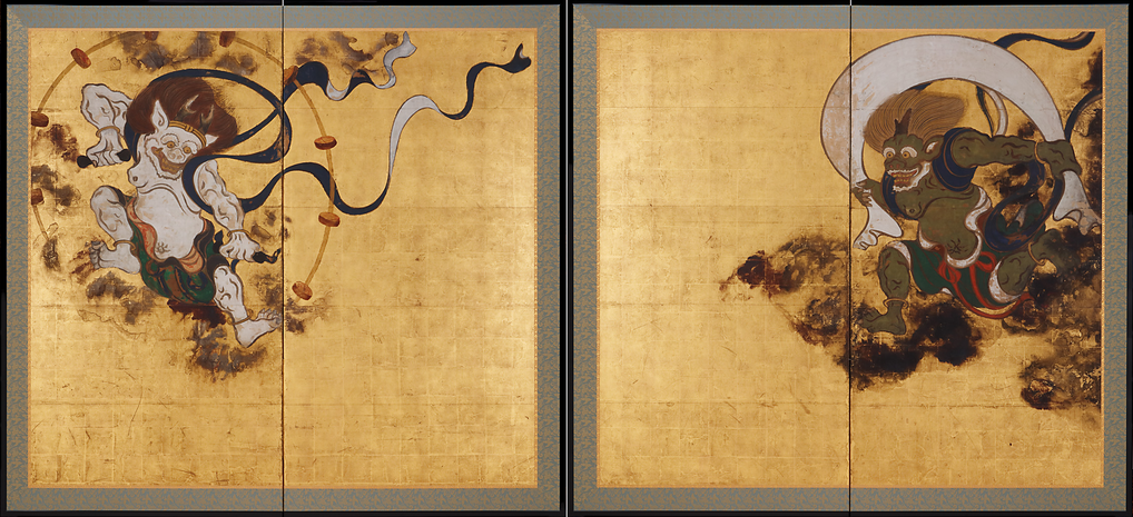 Wind God Fujin (right) and Thunder God Raijin (left)