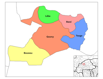 Tougo Department location in the province