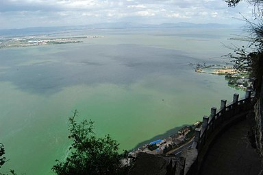 View of the lake from Xishan