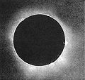 1851年7月28日的日全食照片，為人類史上首張日食照片。