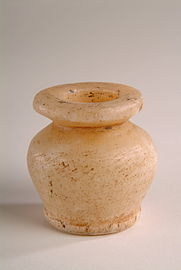 Alabaster kohl pot