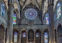 Santa Maria del Mar, westward