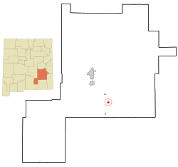Location of Hagerman, New Mexico