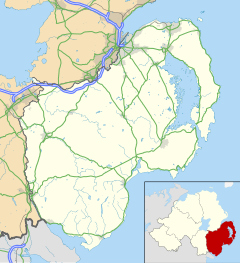 Ballykinlar is located in County Down