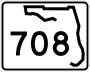 State Road 708 marker