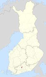 Location of Hämeenkoski in Finland