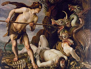 Hendrick Goltzius, between 1573 and 1617, Cadmus Slays the Dragon