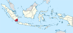 Location of Lampung in Indonesia