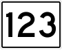 State Route 123 marker