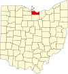 State map highlighting Erie County