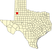 德克萨斯州霍克利县地图