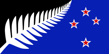 2015-2016年新西兰国旗公投中被否决的银叶蕨旗方案