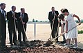 James E. Faust and Alexander B. Morrison at the Orlando Temple groundbreaking