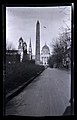 The obelisk's original location as seen from State Street in 1909