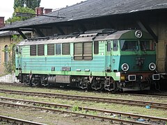 SU46-009 in Słupsk railway station