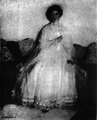 Black and white reproduction of Young Girl in White, By Hilda Belcher
