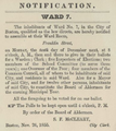 Notice of municipal election, Ward 7, 1855