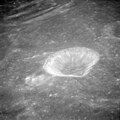 阿波罗11号拍摄的"花拉子密 K"卫星坑