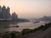 A dusk view of Chongqing Downtown
