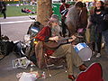 Baby Gramps busking at Northwest Folklife.