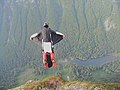 BASE Wingsuit Picture: First BASE wingsuit jumps off Baring Mountain (June, 2004)