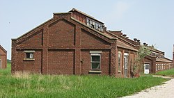 Buildings at the Enoco Coal Mine, a historic site in the township