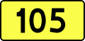 Voivodeship Road 105 shield}}