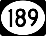 Highway 189 marker