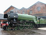 Flying Scotsman at the Doncaster Works Open day in 2003