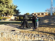 Children posing with a Parrott Rifle (Parrott Gun).