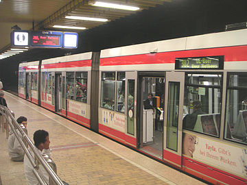 Underground Stadtbahn platforms at Gelsenkirchen Hauptbahnhof