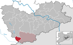 黑姆斯多夫在萨克森施韦茨-东厄尔士山县的位置