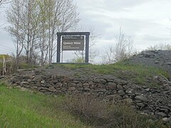 Quincy Mine sign