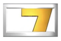 1st logo of Kanal 7 by Koç Holding (1999–2002)