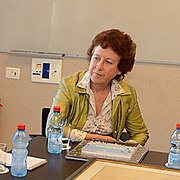 Lia Addadi in the Weizmann Institute