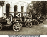 Lord Curzon's car fleet at Shahbag, 1904)