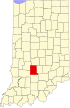 State map highlighting Monroe County