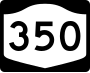 New York State Route 350 marker