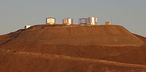 Cerro Paranal (main-peak) with the VLT and VST