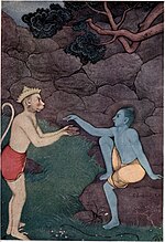 Rama sending his signet ring to Sita