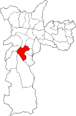 Location of the Subprefecture of Santo Amaro in São Paulo