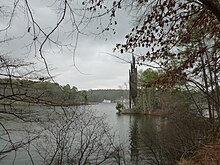 View of the former Coca-Coca Pavilion's carillon at Stone Mountain in Georgia