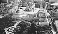 The Palace (middle) and Alexander Nevsky Cathedral (top) before 1924, when the cathedral's demolition began