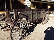 One of many 19th century wagons in Frontier Town.
